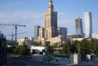 Obraz podglądu z kamery internetowej Warsaw - the Palace of Culture and Science